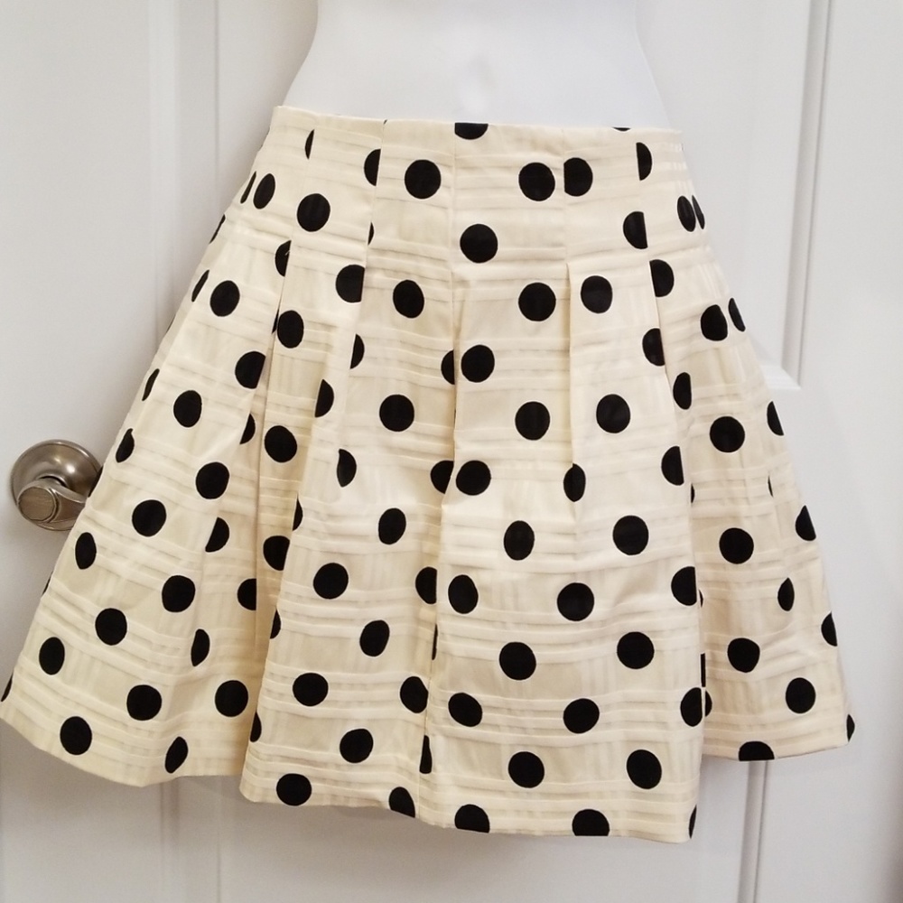 Banana Republic Factory Polka Dot Pleated Skirt
